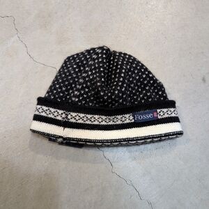 Fosse of Norway Wool Knit Beanie Women's One Size Geometric